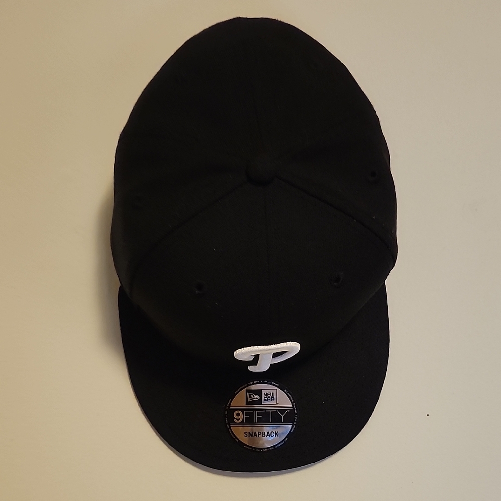 New Era Black Cap with White Detailing